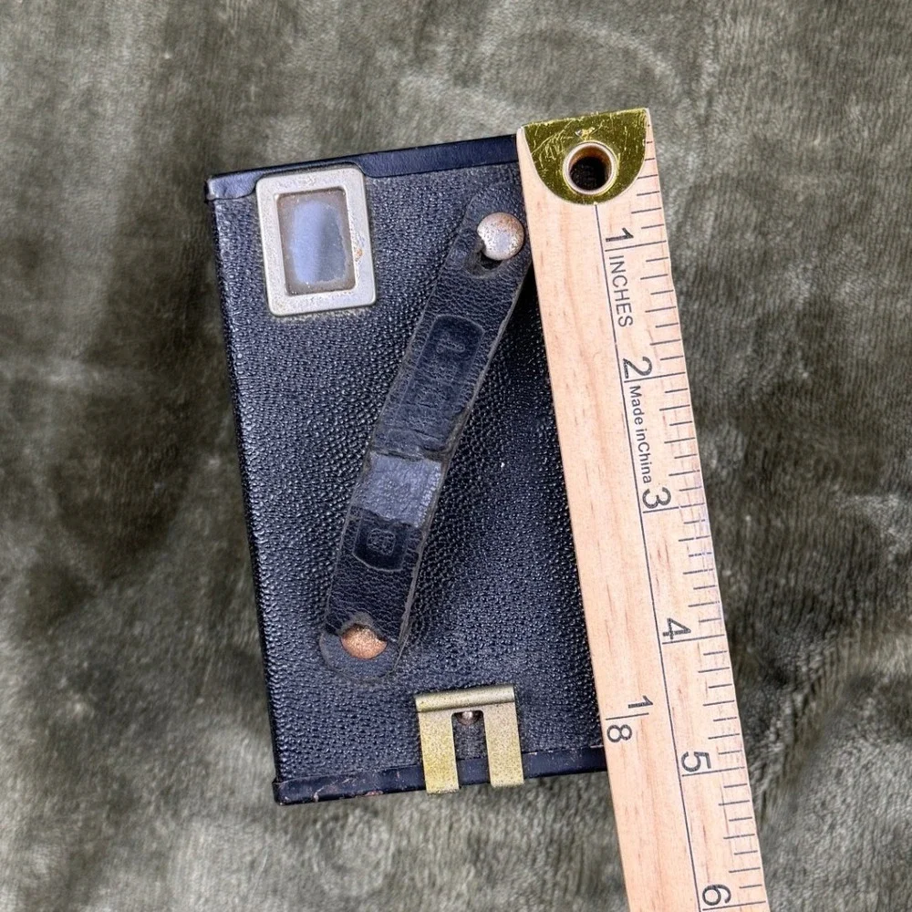 Vintage Ansco B2 Cadet Box Camera 120 Film Art Deco Black USA‎ 1930s